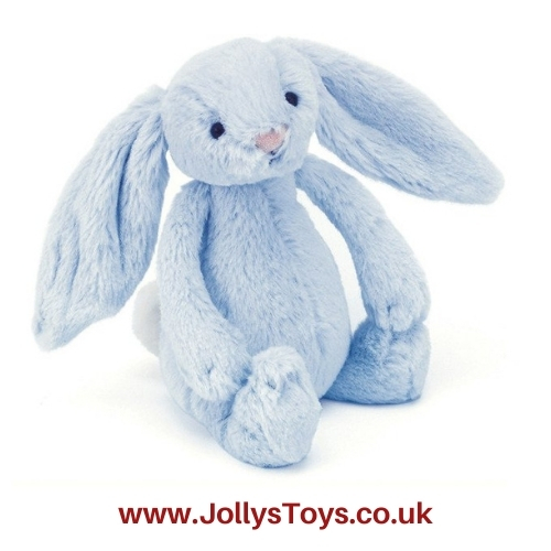Jellycat Bashful Blue Bunny with Rattle